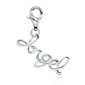 Angel Word Shaped Silver Charms CH-46